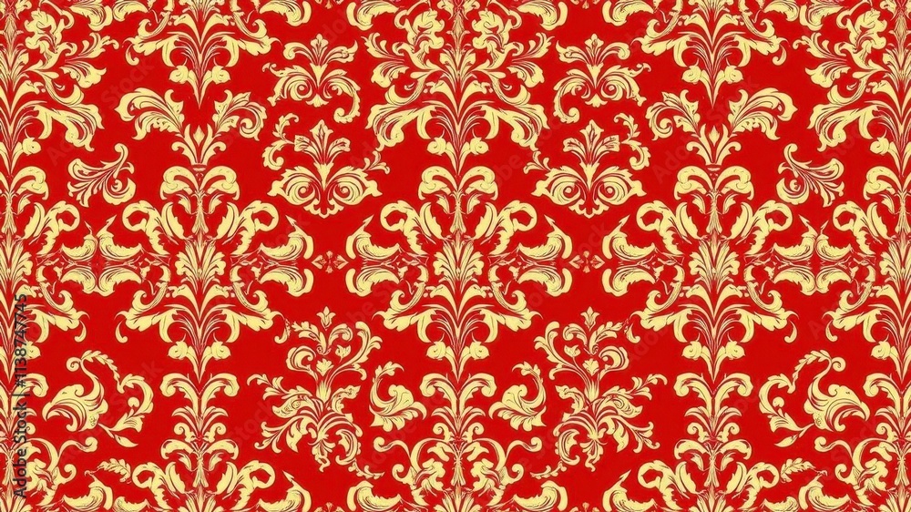 Elegant red damask pattern background perfect for holiday designs, regal, design, elegant Elegant red damask pattern background perfect for holiday designs, regal, design, elegant