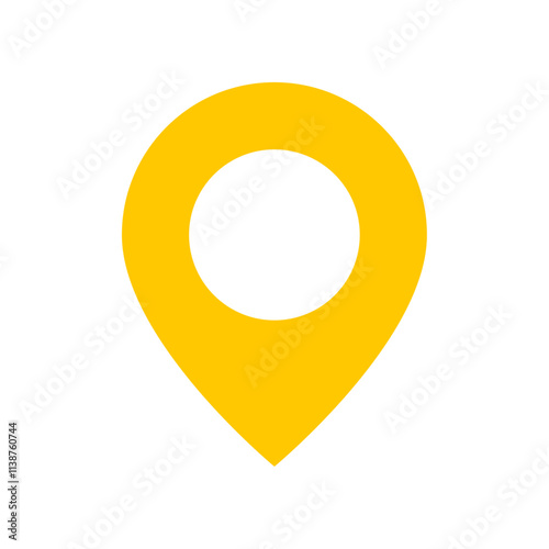 Yellow location pin icon