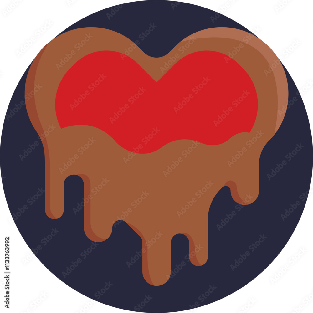 Chocolate heart symbolizing love, sweetness, and affection, perfect for expressing heartfelt emotions. Chocolate heart symbolizing love, sweetness, and affection, perfect for expressing heartfelt emotions.