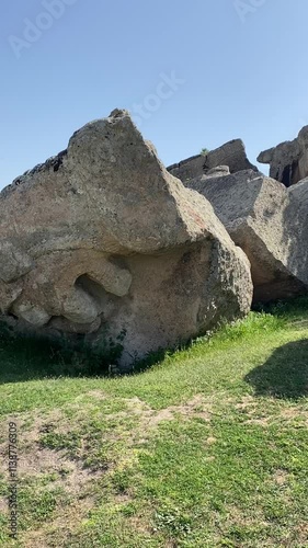 A view from the Phrygian Valley in Afyonkarahisar, Turkey