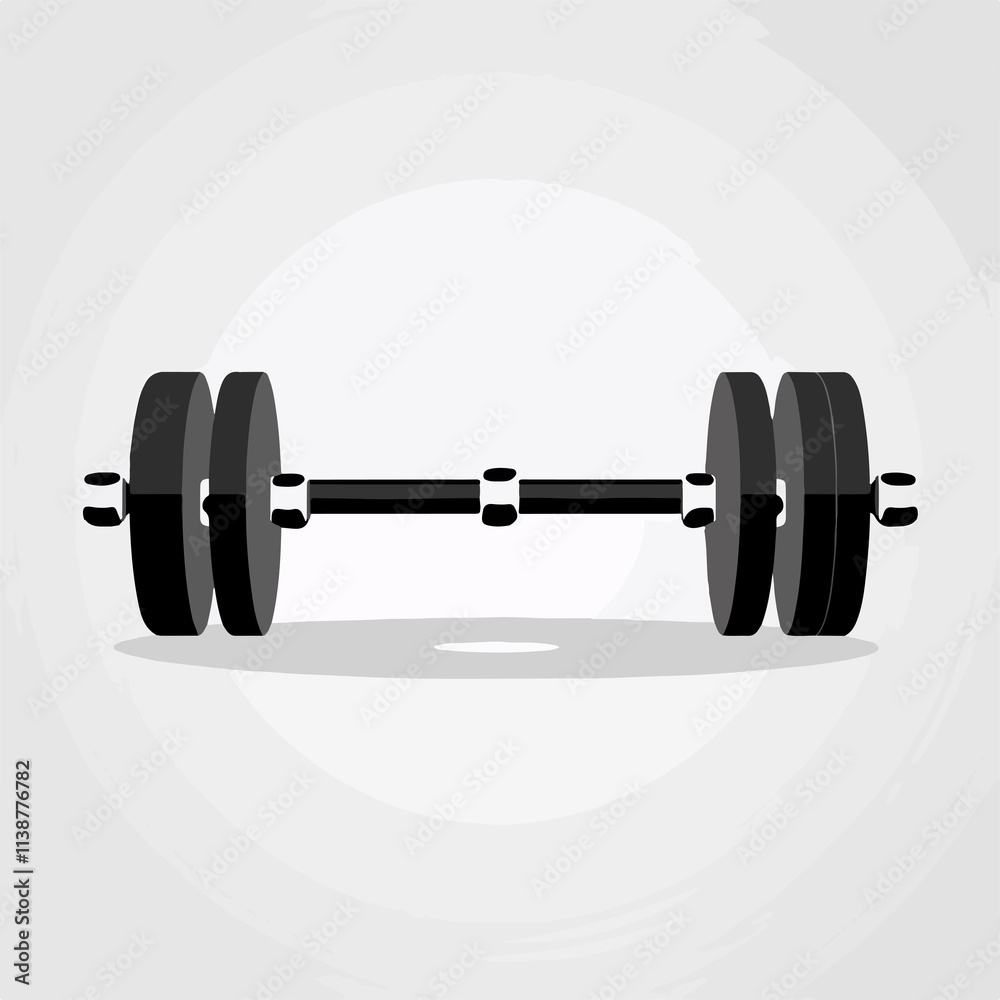 Professional Barbell Weights Icon for Fitness and Exercise - Vector Illustration Professional Barbell Weights Icon for Fitness and Exercise - Vector Illustration