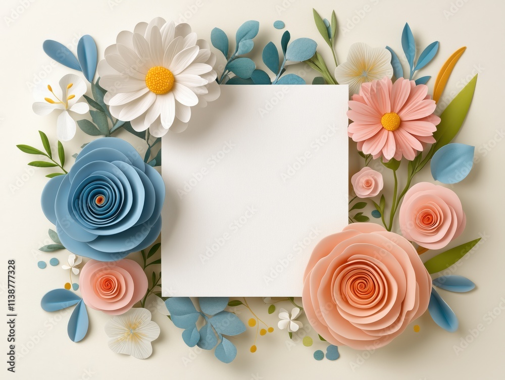 Women’s Day Greeting Card with Paper Flowers and Space for Text - Generative AI
Women’s Day Greeting Card with Paper Flowers and Space for Text - Generative AI