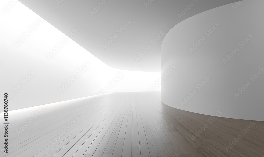 Clean, empty room with a plain white wall and wood flooring, designed for product presentations or interior design concept mockups, closeup perspective Clean, empty room with a plain white wall and wood flooring, designed for product presentations or interior design concept mockups, closeup perspective