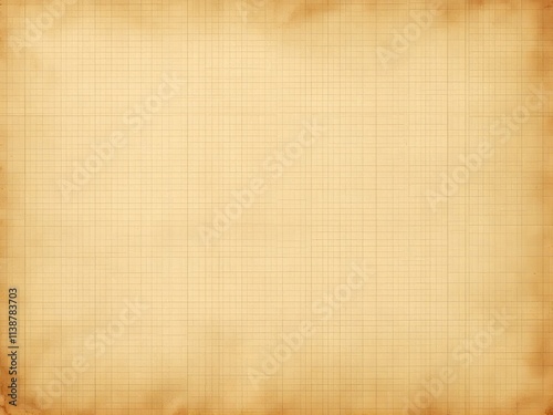Aged Grid Paper with Warm Yellow Tones

