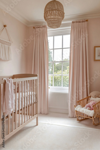 Bright, cozy nursery decor