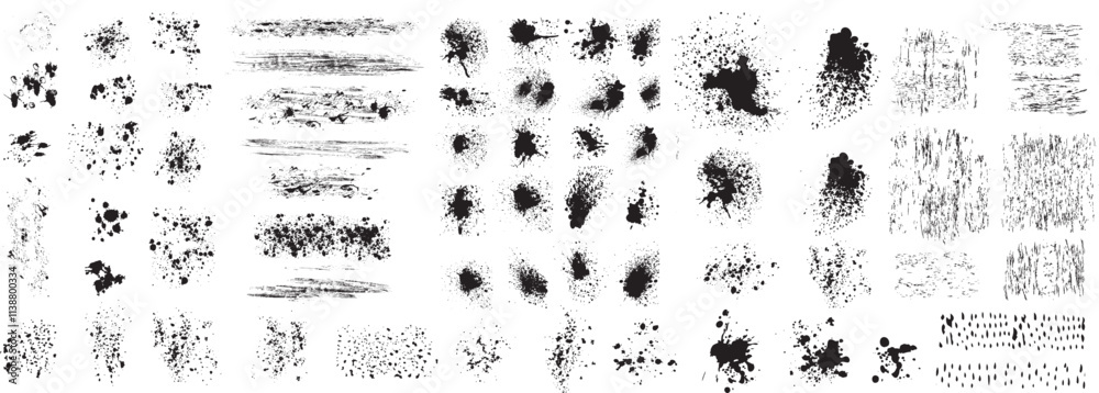 Design Elements of Spray Paint Effect, Paint Splatter Texture