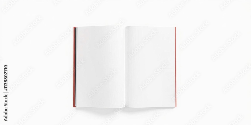 Book cover mockup isolated on white background with space for custom design, book, background
