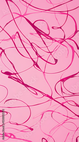 pink abstract squirmy line background