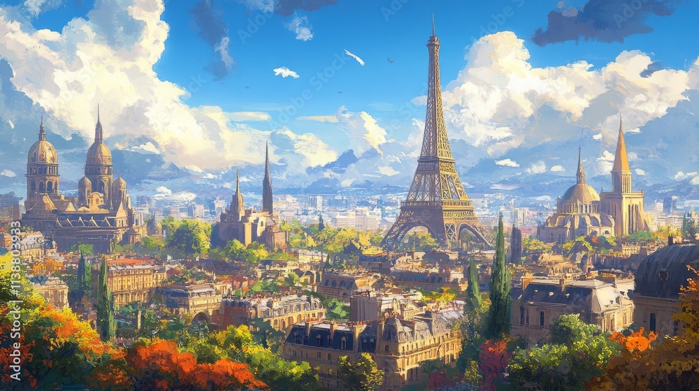 Obraz premium travel illustration
