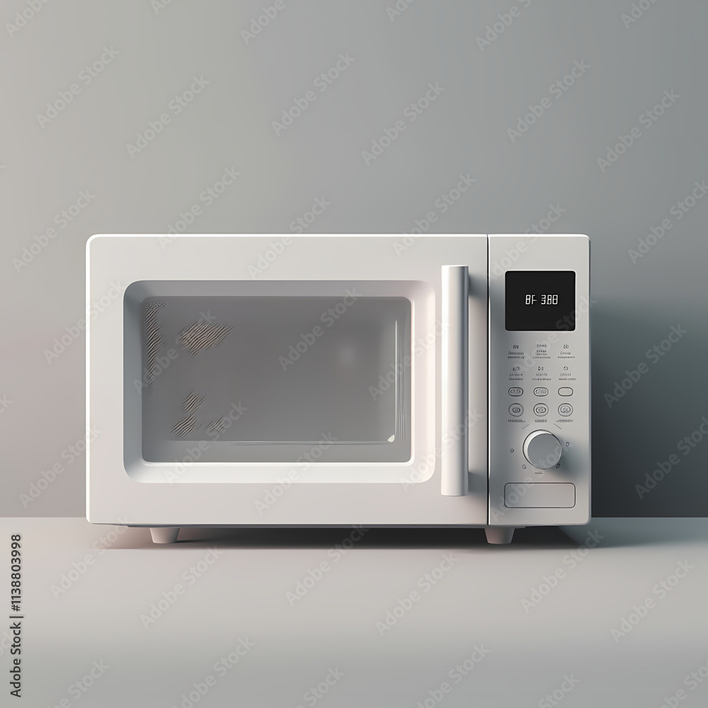 Fototapeta premium microwave oven isolated on white