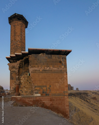 Ani ancient city on  kars-armenian border in turkey