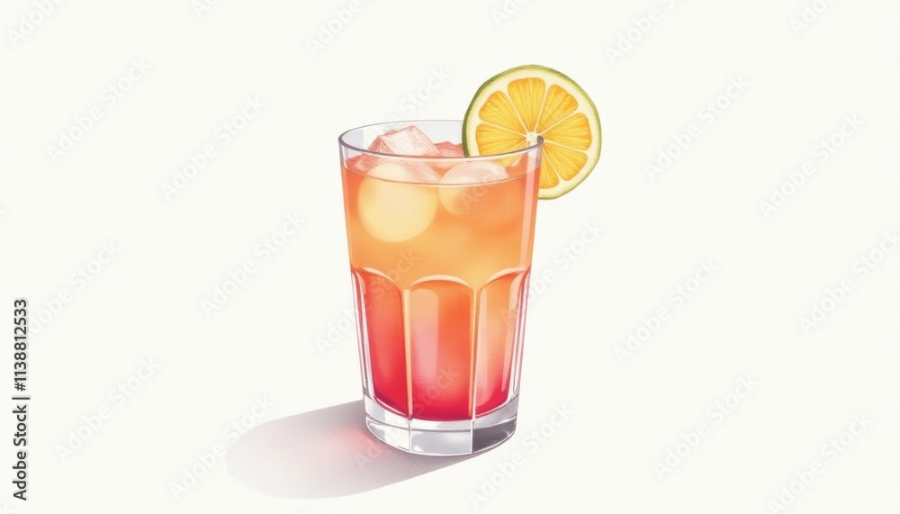 Refreshing summer cocktail with a bright citrus twist and elegant presentation Refreshing summer cocktail with a bright citrus twist and elegant presentation