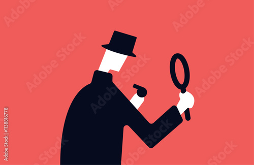 Illustration of a whistleblower portrayed as whistleblower or spy