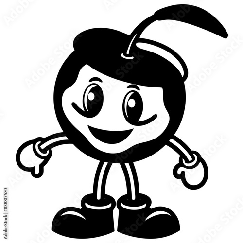 Cherry Mascot Logo Vector: Coffee, Glasses, Books, Angry, Gaming, Paint, Boxing Gloves Designs, Creative cherry mascot logos with coffee, books, gaming, and boxing themes in vector illustration style.