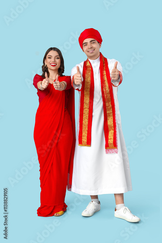 Beautiful Indian couple sho...