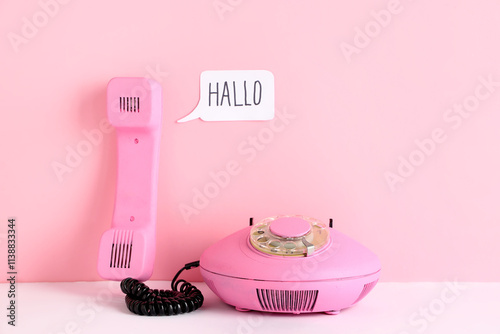 Retro telephone and speech ...