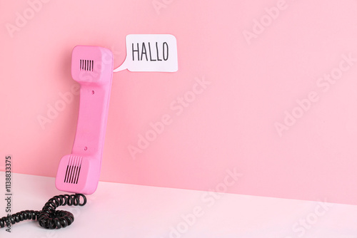 Retro telephone and speech ...