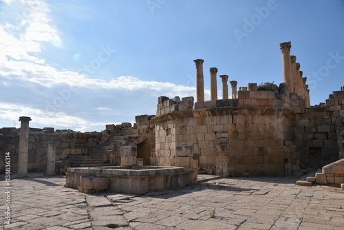 ruins of the Jerash city  photo