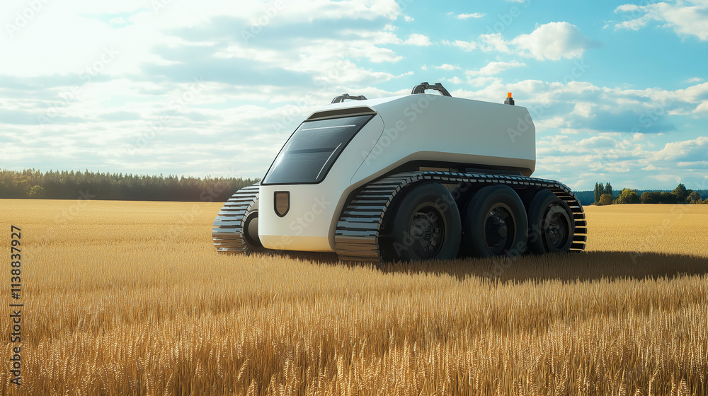 Electric Autonomous Harvester in Wheat Field: Clean Energy for Sustainable Farming Electric Autonomous Harvester in Wheat Field: Clean Energy for Sustainable Farming