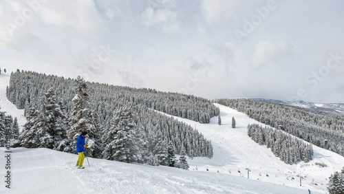 Photography Ski day at Vail Mountain in the Rocky Mountains