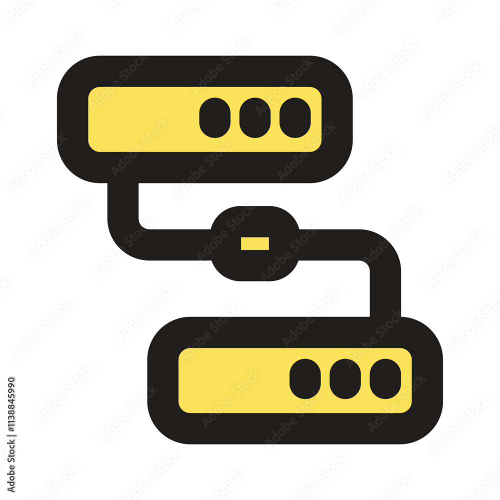 A pixelated image showing a double-barreled energy weapon possibly from a retro video game. A pixelated image showing a double-barreled energy weapon possibly from a retro video game.