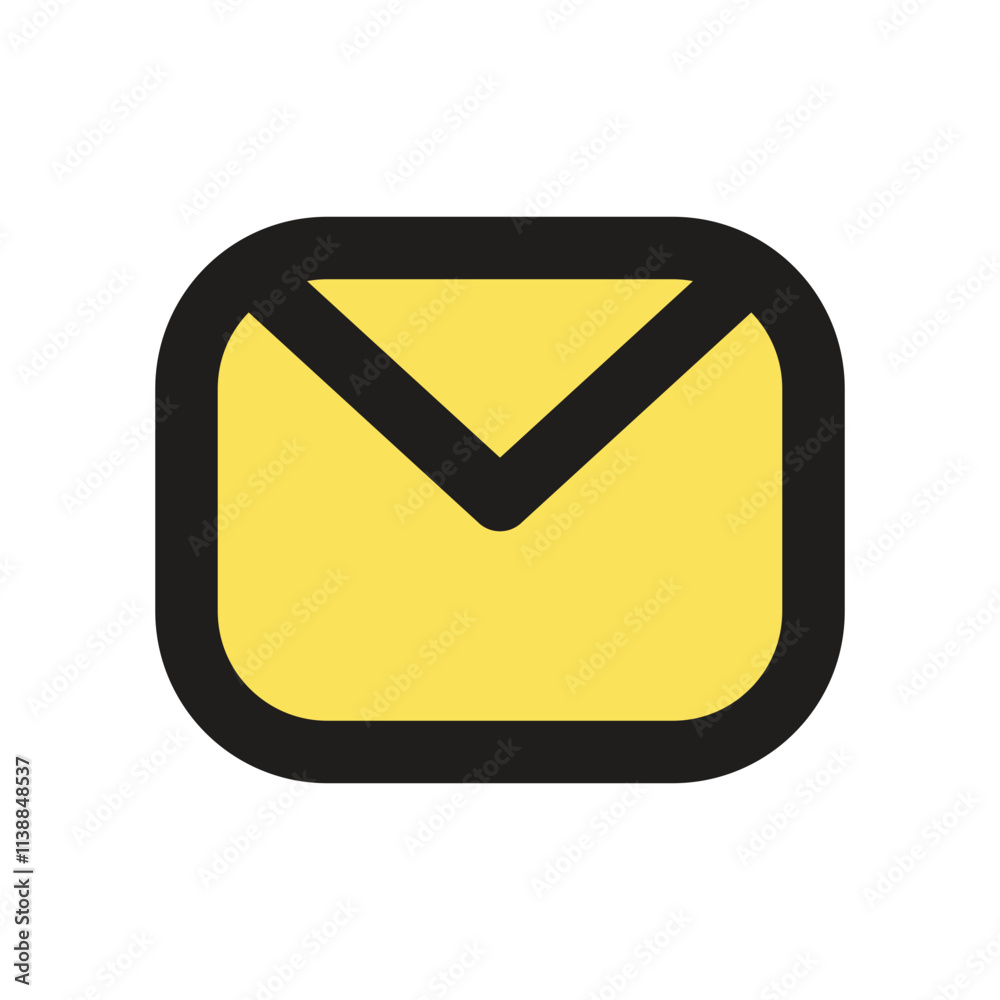 The image shows a pixelated yellow envelope icon representing digital communication or email. The image shows a pixelated yellow envelope icon representing digital communication or email.