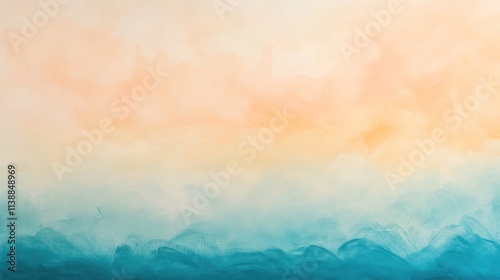 watercolor background with clouds