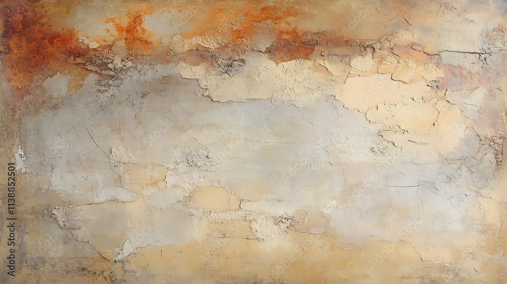 Fototapeta premium Textured vintage rock piece surface, old rusty stone abstract background, rough surface