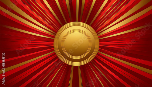Red and Gold Award Background. Modern Luxury and Premium Design Template. Beautiful Wedding Template. Celebrating Graphics for Birthday and Event occasion. Royal Looking Creative Design Pattern.