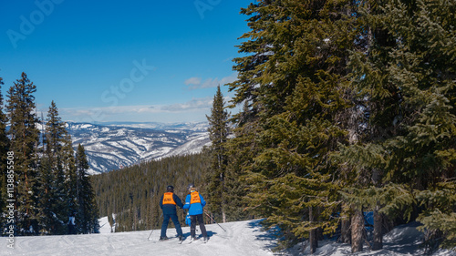 Photography Ski day at Vail Colorado in the Rocky Mountains.