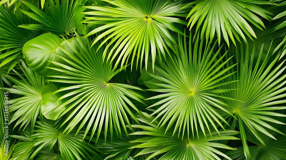Green background of tropical leaves covered the screen in freshness, plants and flowers freshness Green background of tropical leaves covered the screen in freshness, plants and flowers freshness