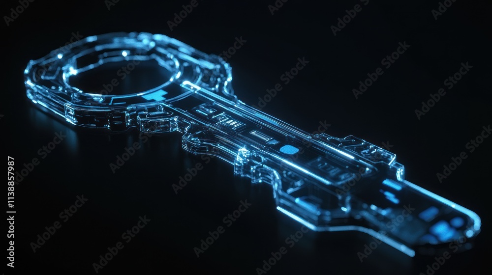 Futuristic Key: A Digital Gateway to Innovation Futuristic Key: A Digital Gateway to Innovation