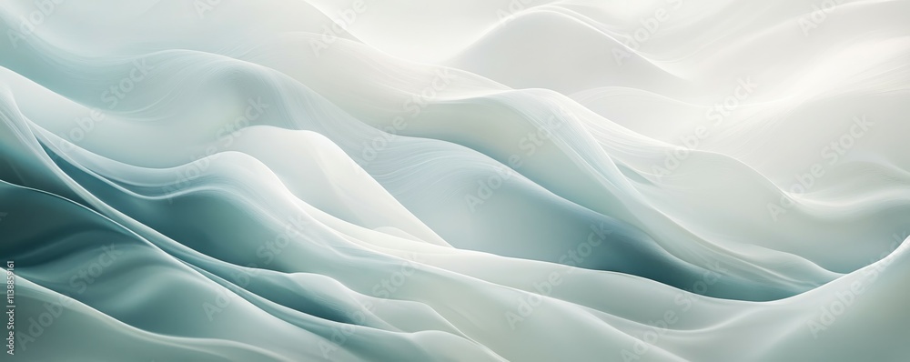 Obraz premium Neutralised soft wave background