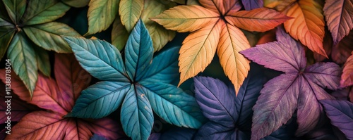 Wallpaper Mural Multi-colored leaves Torontodigital.ca