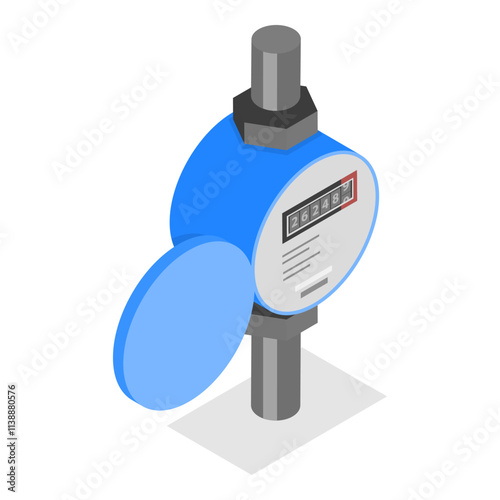 3D Isometric Flat Vector Set of Tools Of Electrician, Professional Equipment. Item 4