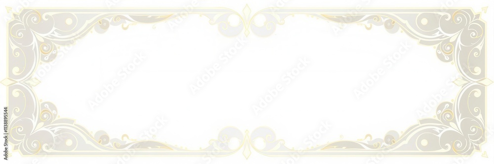 Elegant golden frame with floral vectors and blank space for text, artistic, border, geometric Elegant golden frame with floral vectors and blank space for text, artistic, border, geometric