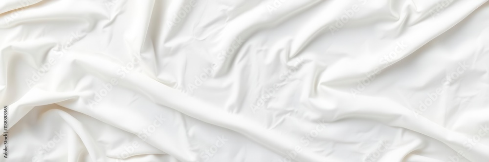 Obraz premium Vintage white cloth texture with subtle creases and soft folds, perfect for a seamless background in photography or design projects, creases, photography
