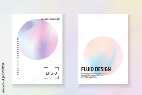 Color Foil. Digital Concept. Geometry Mesh. Chrome Banner. Pink Holograph Flyer. Business White Backdrop. Iridescent Shape. Blue Color Foil