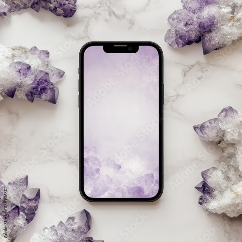 Photorealistic Mockup of a Blank iPhone 15 for Design Display