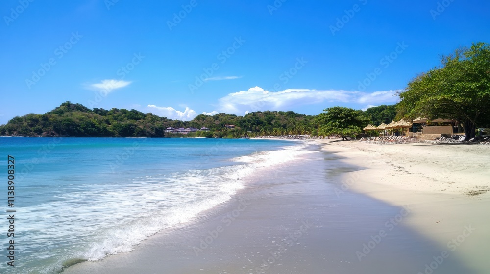 Obraz premium Scenic tropical beach with turquoise water