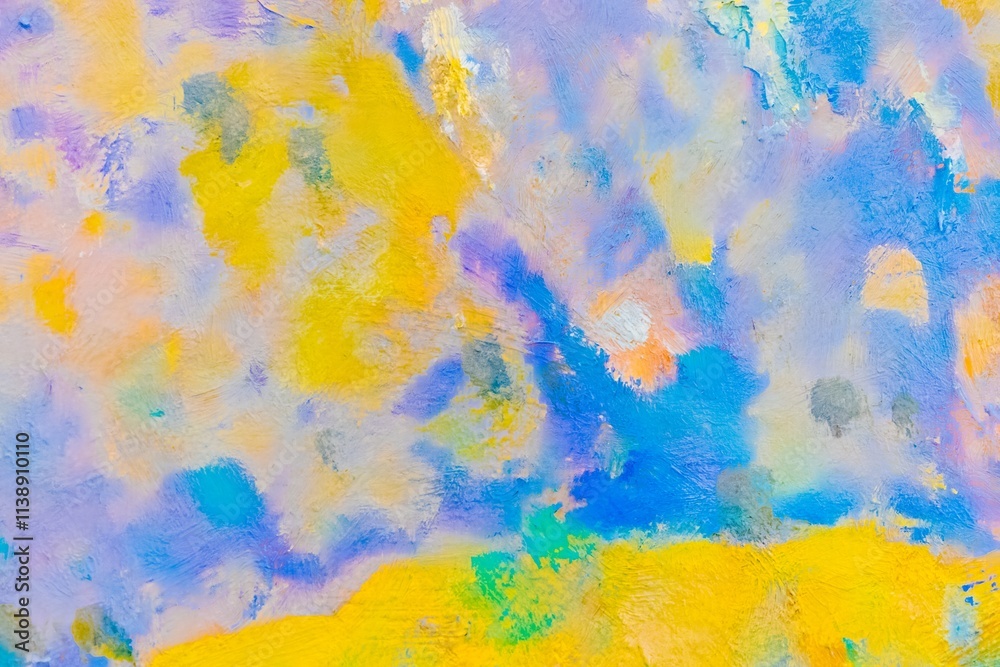 Fototapeta premium Abstract fragment texture of an old canvas wall with graffiti. Element of colorful street art on the wall of a graphic pattern. Theme for background design with multi-color