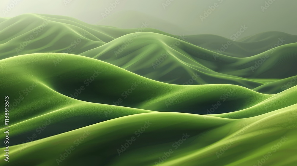 Abstract organic green hills as wallpaper background illustration Abstract organic green hills as wallpaper background illustration