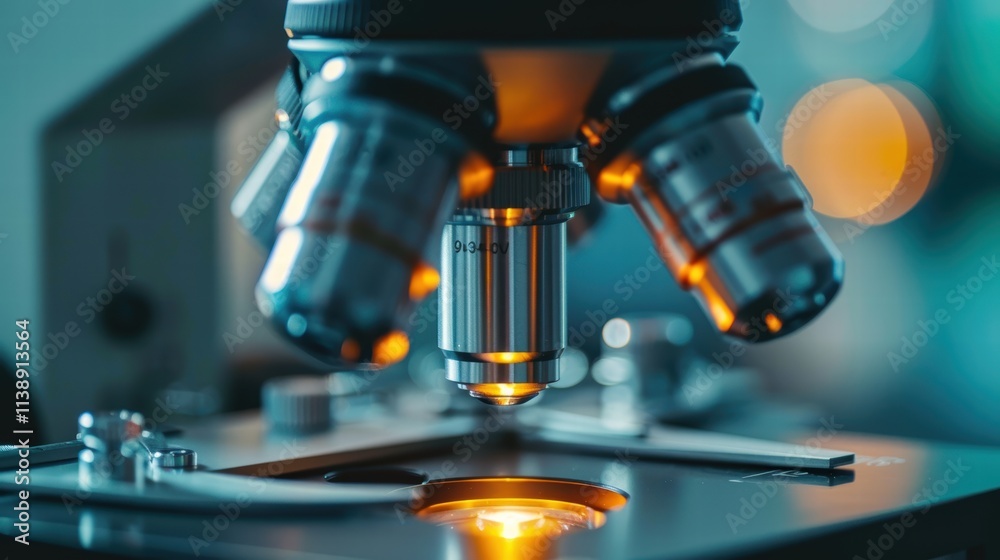 Laboratory microscope with adjustable lenses, displayed on a white background to highlight precision and scientific research . Laboratory microscope with adjustable lenses, displayed on a white background to highlight precision and scientific research .