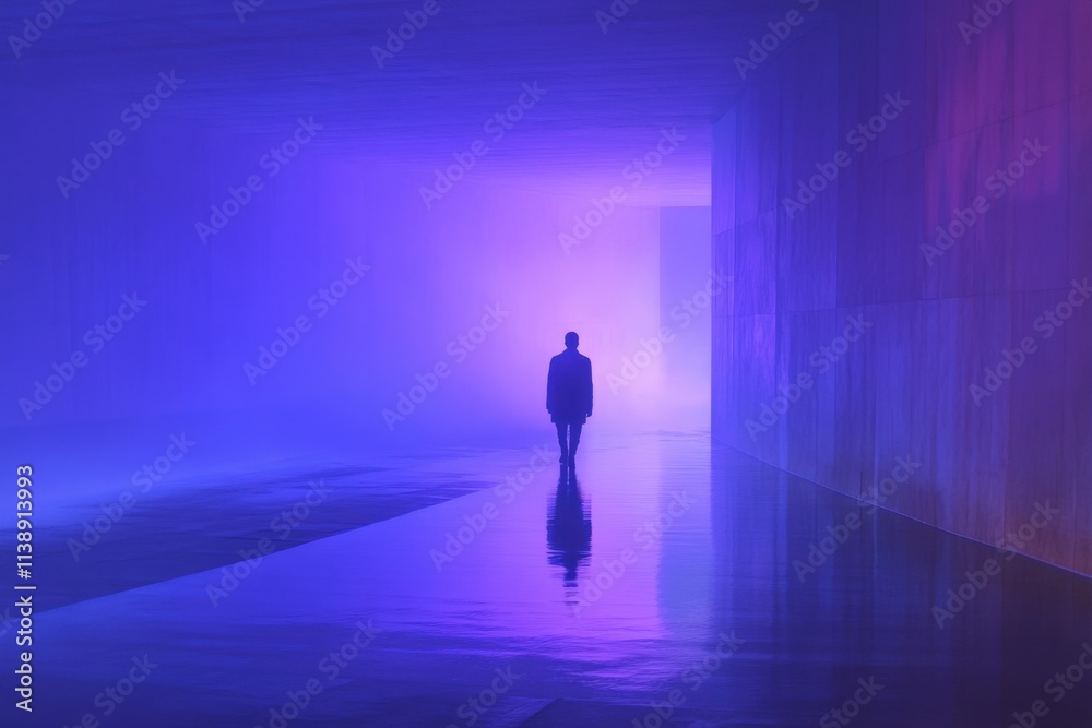 A Solitary Figure in Ethereal Light A Solitary Figure in Ethereal Light