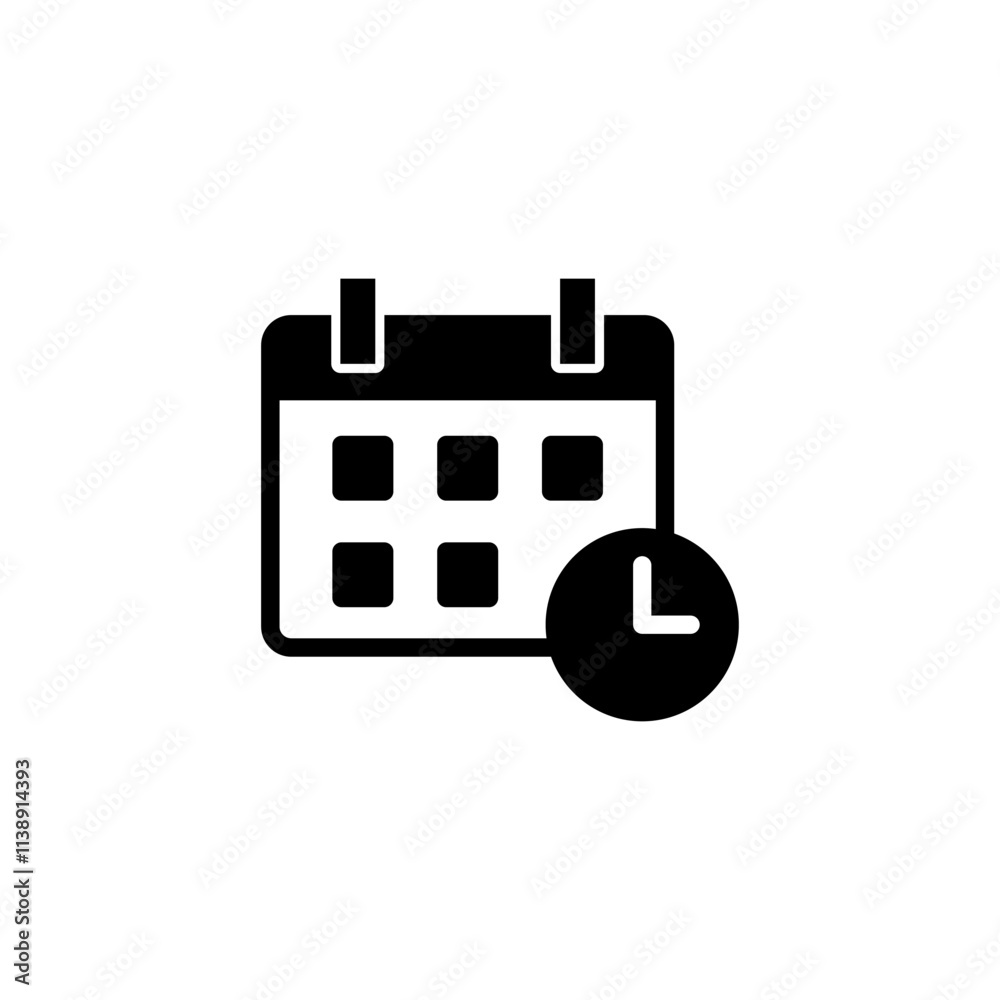 Calendar icon logo design. Calender sign and symbol. Schedule icon symbol