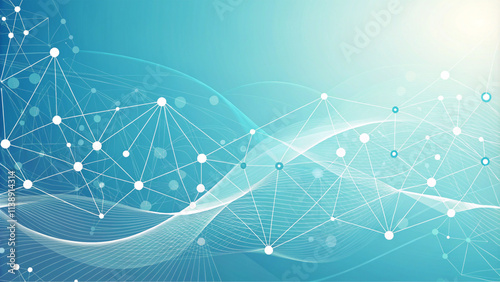minimal illustration Light blue abstract neutral glowing background for digital technology and medical science