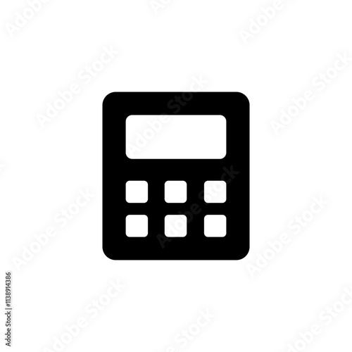 Calculator icon logo design. Accounting calculator sign and symbol.