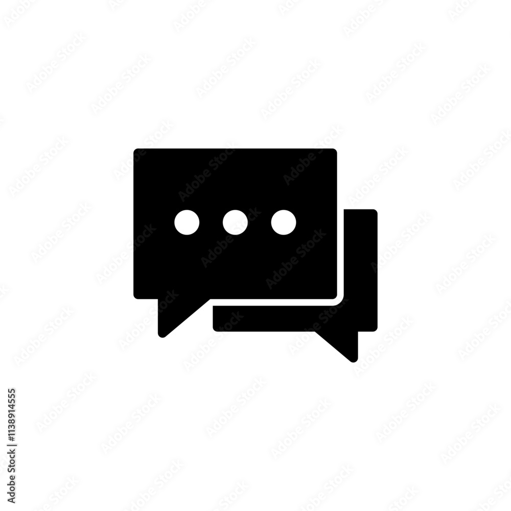 Chat icon logo design. speech bubble sign and symbol. comment icon. message Chat icon logo design. speech bubble sign and symbol. comment icon. message