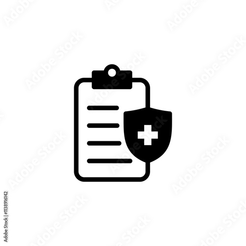 Medical insurance icon logo design. health insurance sign and symbol