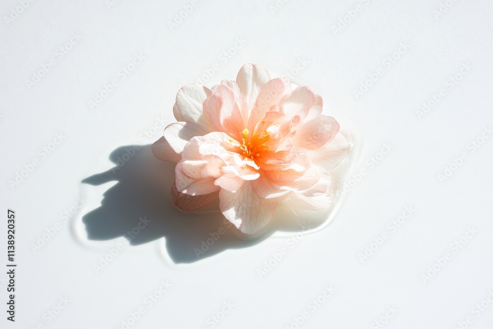 Obraz premium white peony with petals